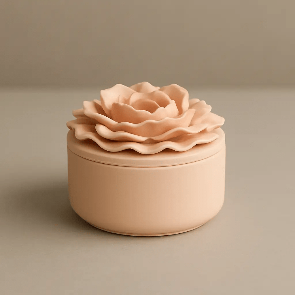 Bougie parfumée rechargeable modèle Camélia - L'Art du Parfum d'Intérieur - A&B Créations