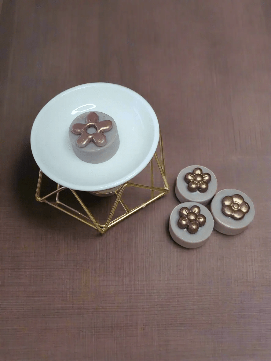 Fondant parfumé Praliné cire d'olive 20gr - fabrication française artisanale - A&B Créations