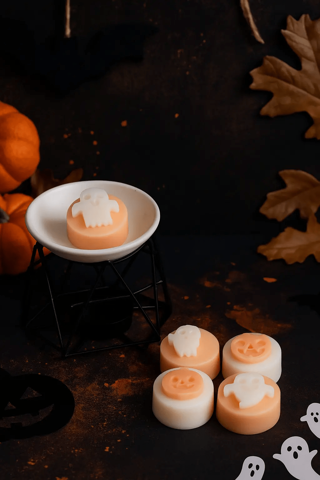 Fondants Parfumés Halloween - Fantôme & Citrouille Édition Limitée - A&B Créations