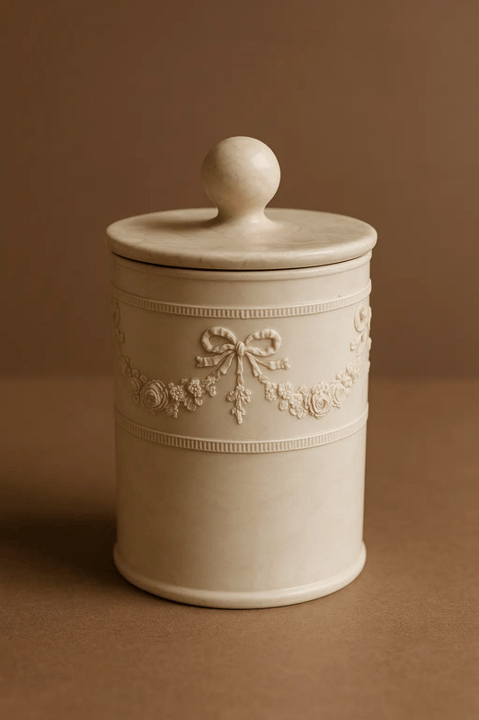 Bougie parfumée rechargeable modèle Dentelle – 240g – Fabrication artisanale française - A&B Créations