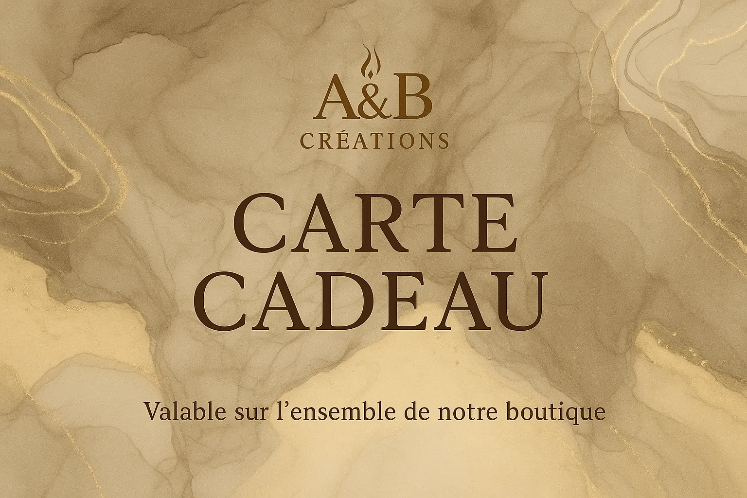 Carte Cadeau A&B Créations - Parfums d'Intérieur Artisanaux - A&B Créations
