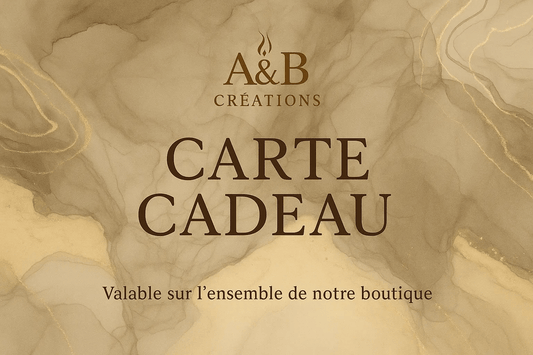 Carte Cadeau A&B Créations - Parfums d'Intérieur Artisanaux - A&B Créations