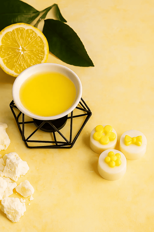 Fondant parfumé Citron Meringué cire d'olive 20gr - fabrication française artisanale - A&B Créations