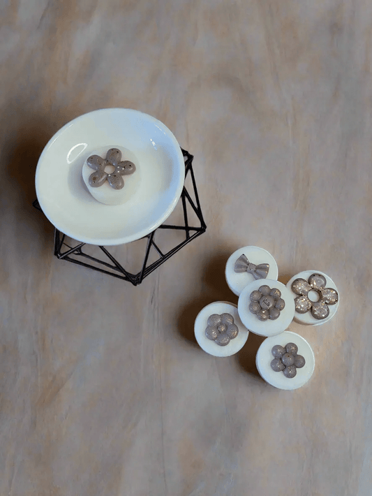 Fondant parfumé Éclats d'amande cire d'olive 20gr - fabrication française artisanale - A&B Créations