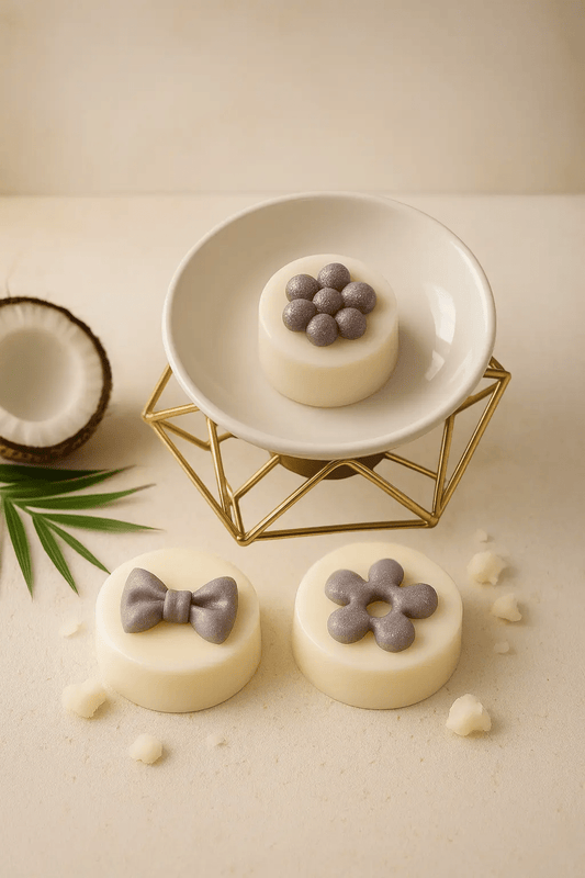 Fondant Parfumé Noix de Coco Exotique - Cire d'Olive 20g fabrication française artisanale - A&B Créations