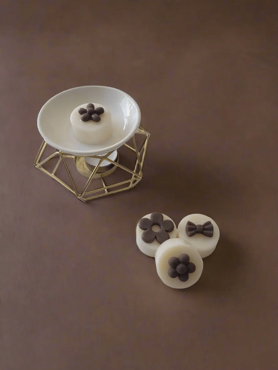 Fondant parfumé Tonka cire d'olive 20gr - fabrication française artisanale - A&B Créations