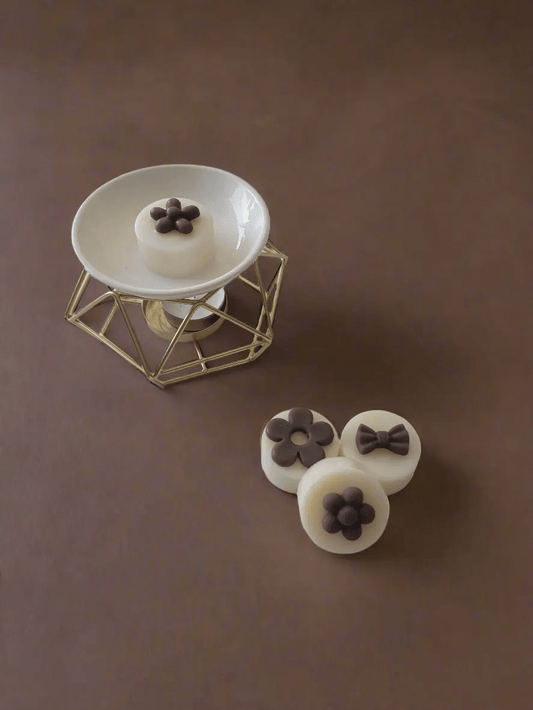 Fondant parfumé Tonka cire d'olive 20gr - fabrication française artisanale - A&B Créations